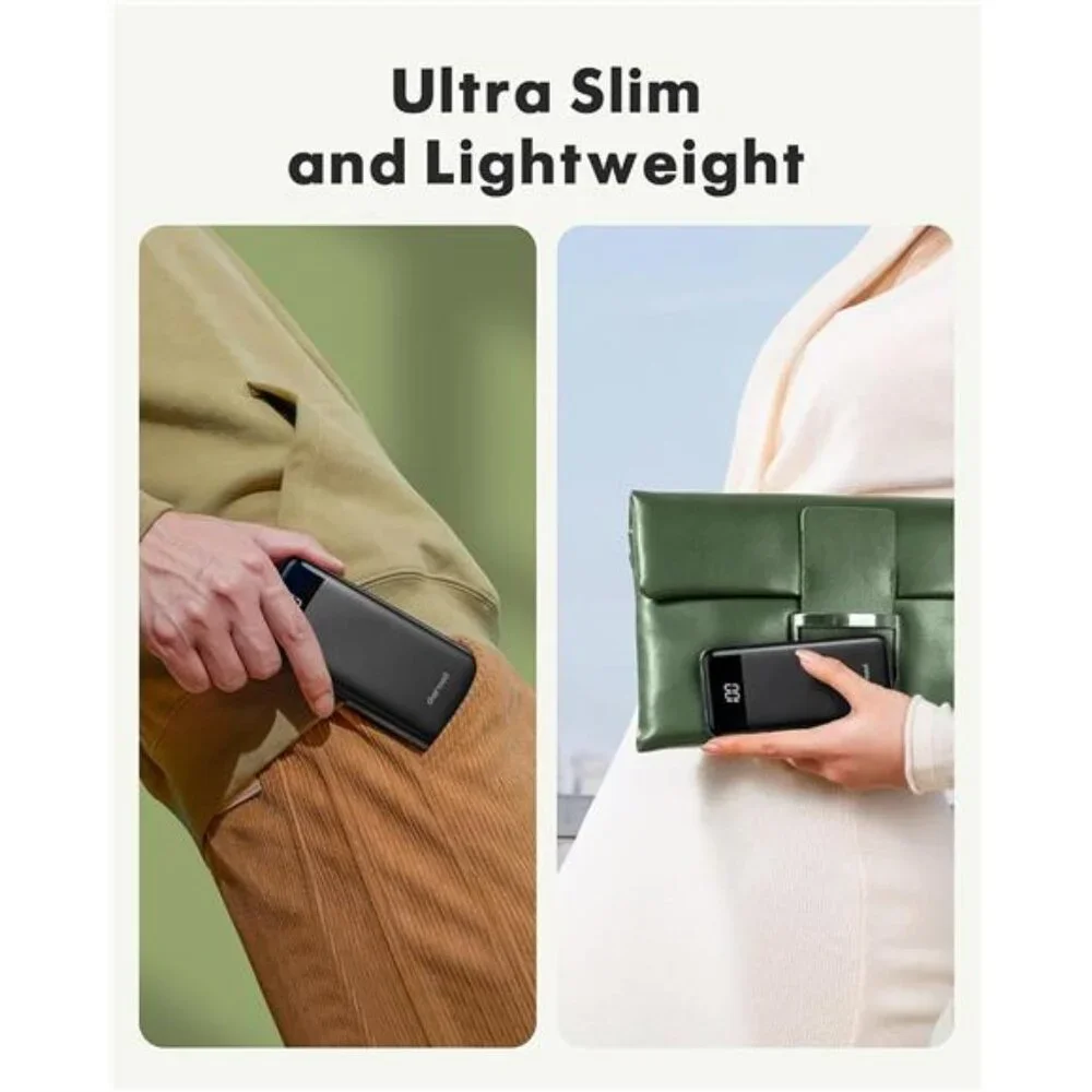 Portable Charger with Built in Cables, Portable Charger with Cords Wires Slim